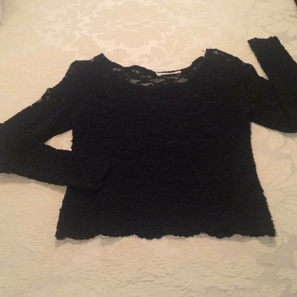 “Super Sexy” Black/Spandex Lace Top
